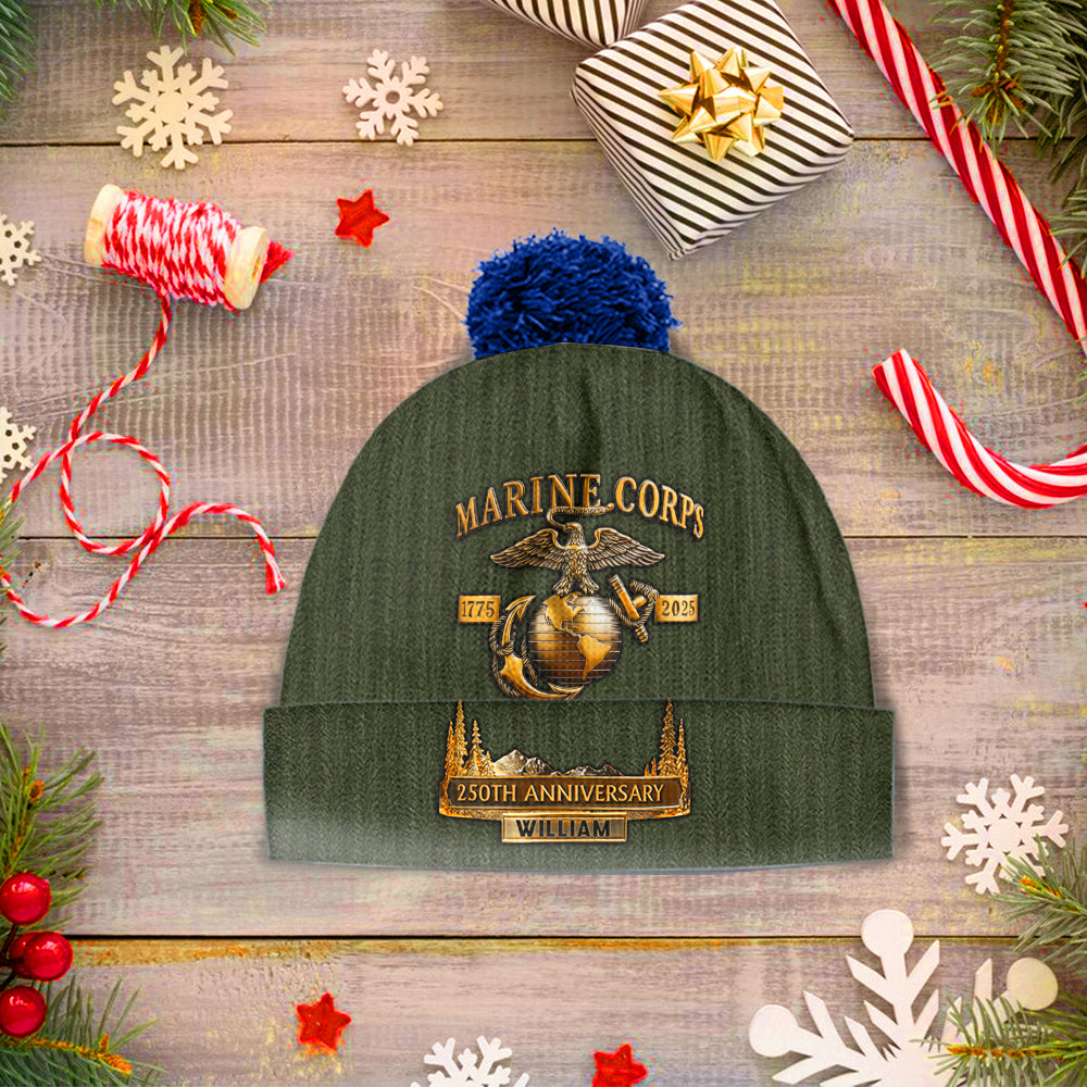 250th Anniversary - Personalized Veteran Beanie Hat