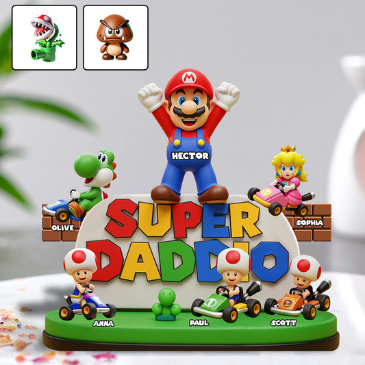 Super Dad - Personalized Super Plumber Custom Shaped Acrylic Plaque