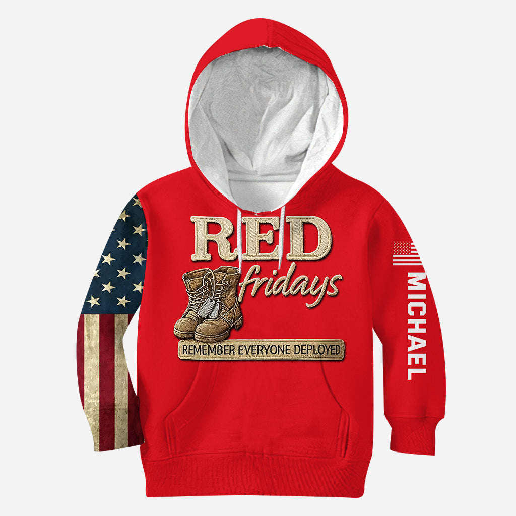 Red Friday - Personalized Veteran All Over Shirt