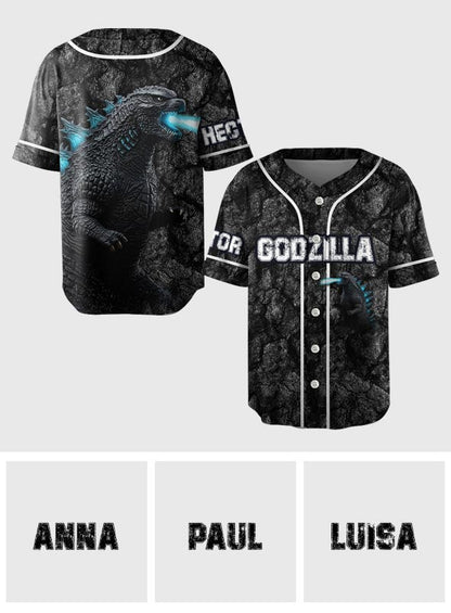 Black Monster - Personalized Giant Monster Baseball Jersey