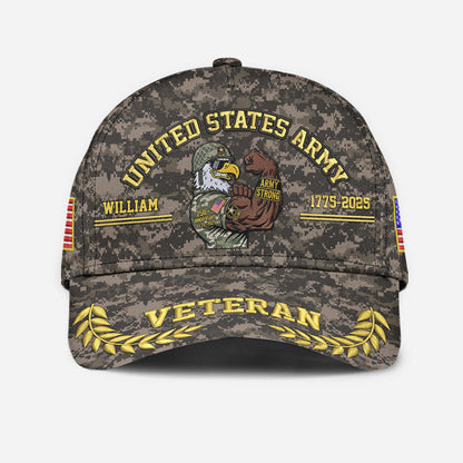 Army Strong - Personalized Veteran Classic Cap