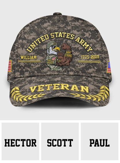 Army Strong - Personalized Veteran Classic Cap