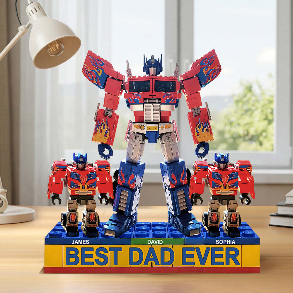 Best Dad Ever - Personalized Father Custom Shaped Acrylic Plaque