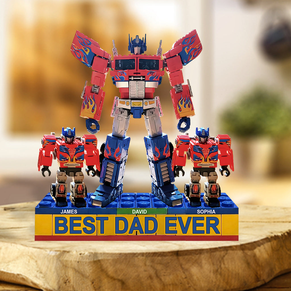 Best Dad Ever - Personalized Father Custom Shaped Acrylic Plaque