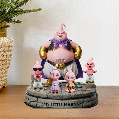 Best Dad Ever - Personalized Seven Balls Custom Shaped Acrylic Plaque