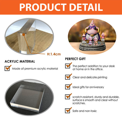 Best Dad Ever - Personalized Seven Balls Custom Shaped Acrylic Plaque