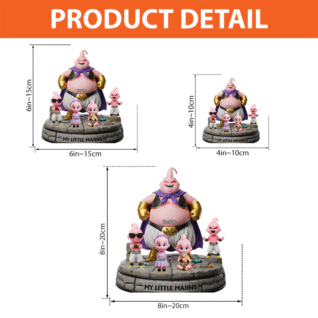 Best Dad Ever - Personalized Seven Balls Custom Shaped Acrylic Plaque