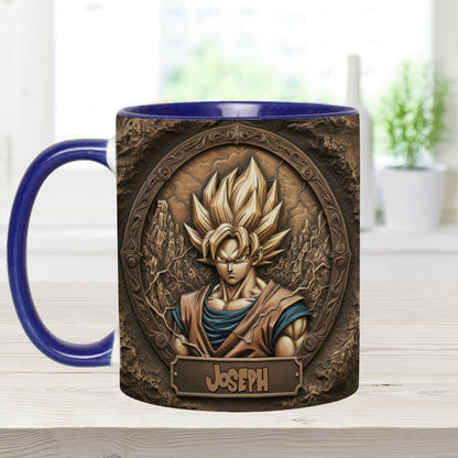 Strong Dragon Fighter - Personalized Seven Balls Accent Mug