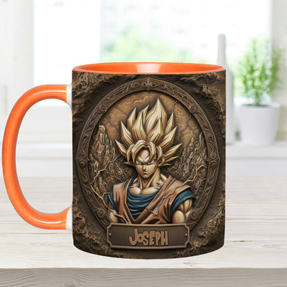 Strong Dragon Fighter - Personalized Seven Balls Accent Mug