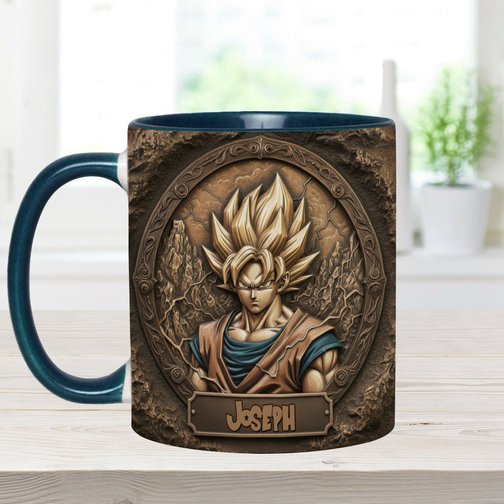 Strong Dragon Fighter - Personalized Seven Balls Accent Mug
