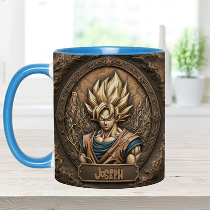 Strong Dragon Fighter - Personalized Seven Balls Accent Mug