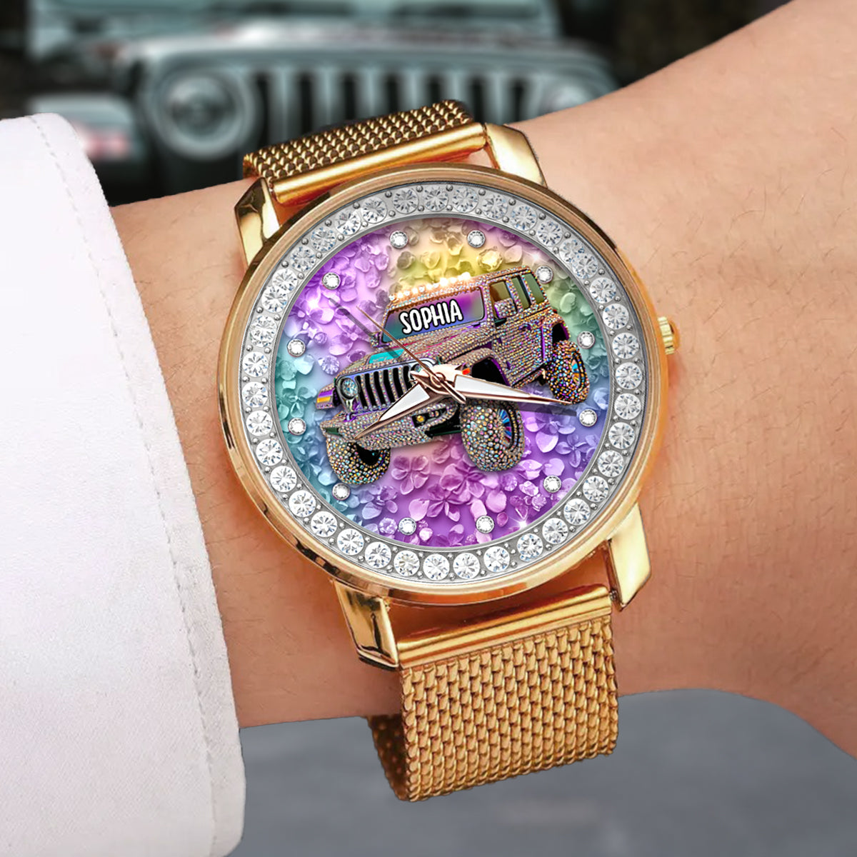 Crystal Car - Personalized Car Women Hand Watch