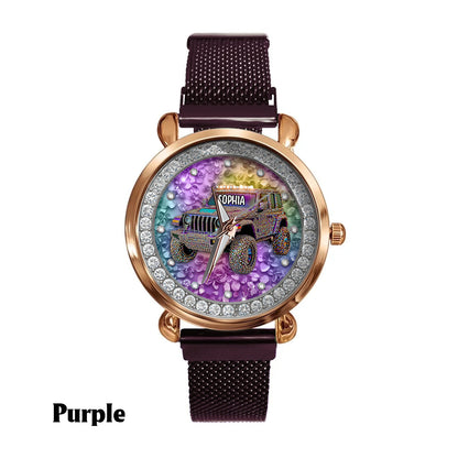 Crystal Car - Personalized Car Women Hand Watch