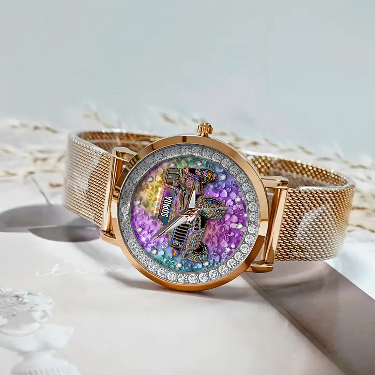Crystal Car - Personalized Car Women Hand Watch