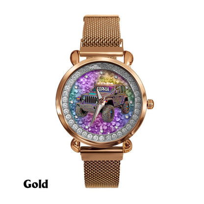 Crystal Car - Personalized Car Women Hand Watch