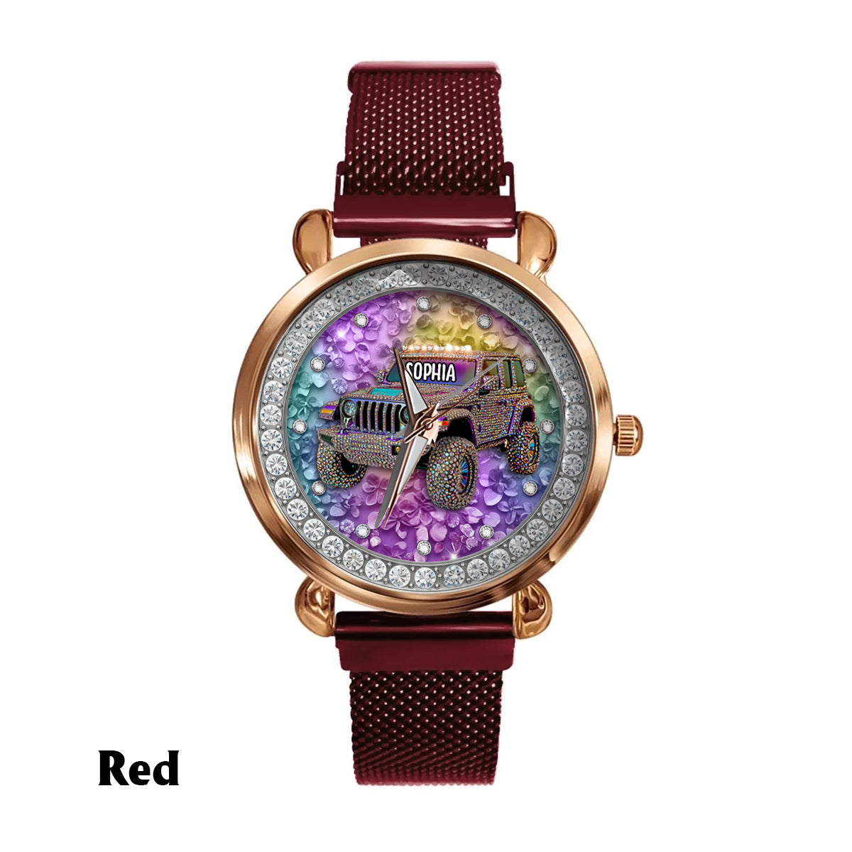 Crystal Car - Personalized Car Women Hand Watch