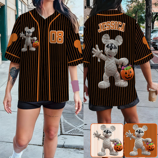 Halloween Vibe - Personalized Mouse Baseball Jersey