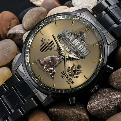 Man Of God - Personalized Veteran Hand Watch