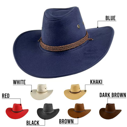 Strong Veteran - Personalized Veteran Wide Brim Cowboy Hat