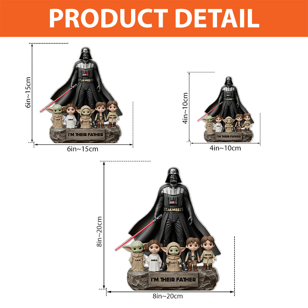 Best Dad In The Galaxy - Personalized The Force Custom Shaped Acrylic Plaque