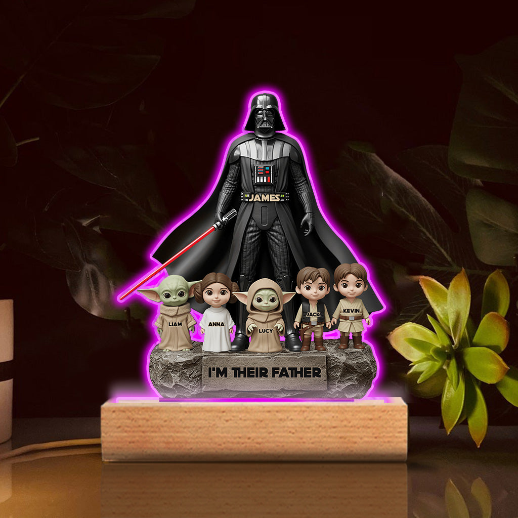 Best Dad In The Galaxy - Personalized The Force Custom Shaped Acrylic Plaque