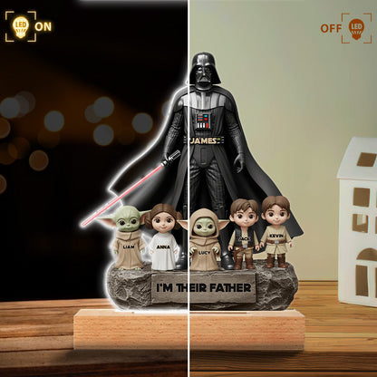 Best Dad In The Galaxy - Personalized The Force Custom Shaped Acrylic Plaque