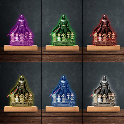 Best Dad In The Galaxy - Personalized The Force Custom Shaped Acrylic Plaque