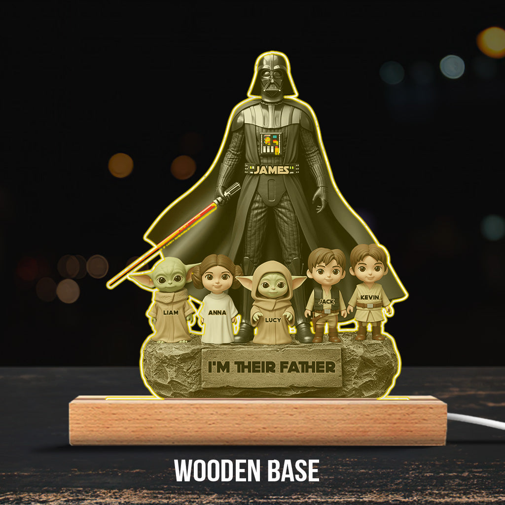 Best Dad In The Galaxy - Personalized The Force Custom Shaped Acrylic Plaque
