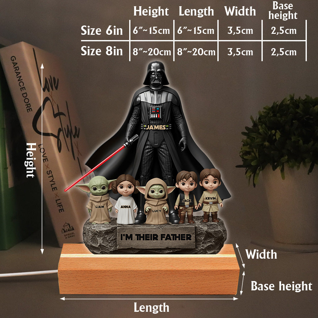 Best Dad In The Galaxy - Personalized The Force Custom Shaped Acrylic Plaque