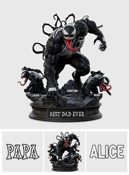 Best Dad Ever - Personalized Clown Prince of Crime Custom Shaped Acrylic Plaque