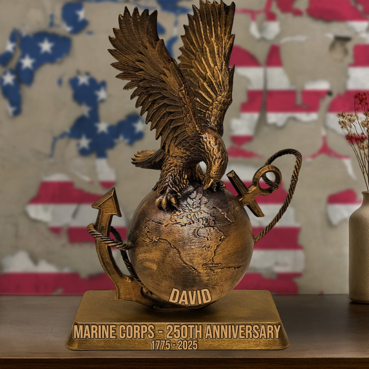 250th Anniversary - Personalized Veteran Custom Shaped Acrylic Plaque