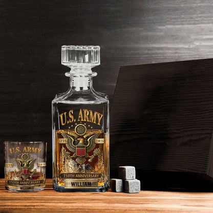 This We'll Defend - Personalized Veteran Whiskey Decanter Set