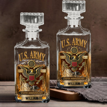 This We'll Defend - Personalized Veteran Whiskey Decanter Set