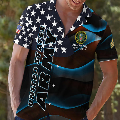 Strong Veteran - Personalized Veteran Hawaiian Shirt