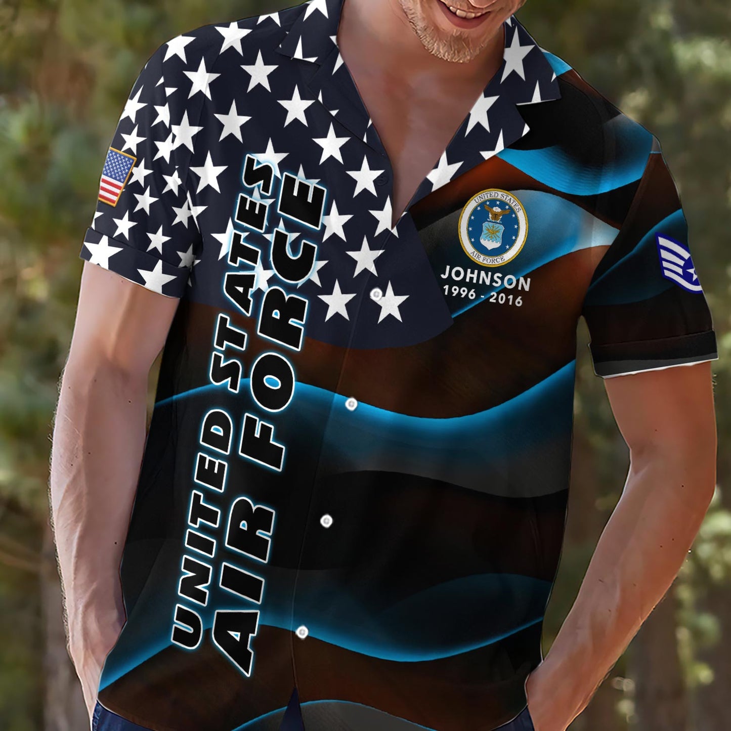 Strong Veteran - Personalized Veteran Hawaiian Shirt