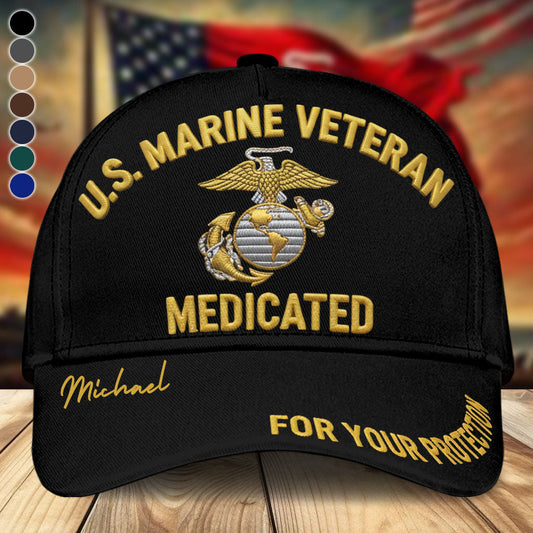 For Your Protection - Personalized Veteran Classic Cap