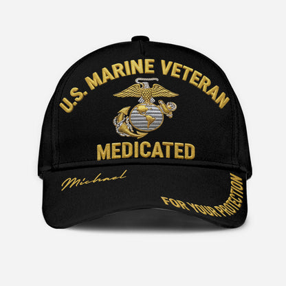 For Your Protection - Personalized Veteran Classic Cap