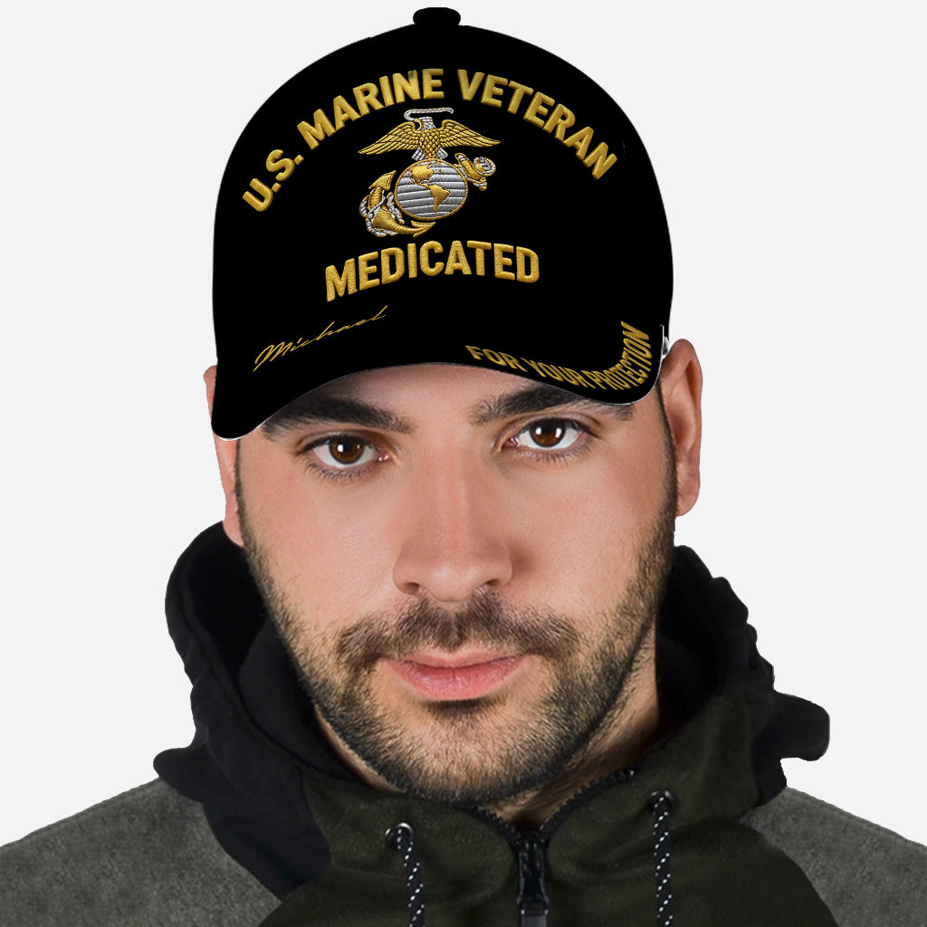 For Your Protection - Personalized Veteran Classic Cap