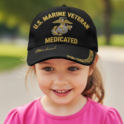 For Your Protection - Personalized Veteran Classic Cap