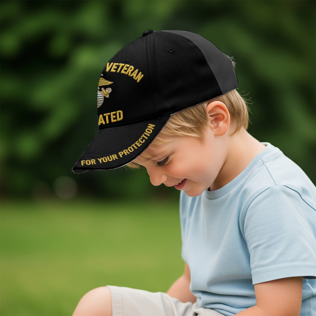 For Your Protection - Personalized Veteran Classic Cap