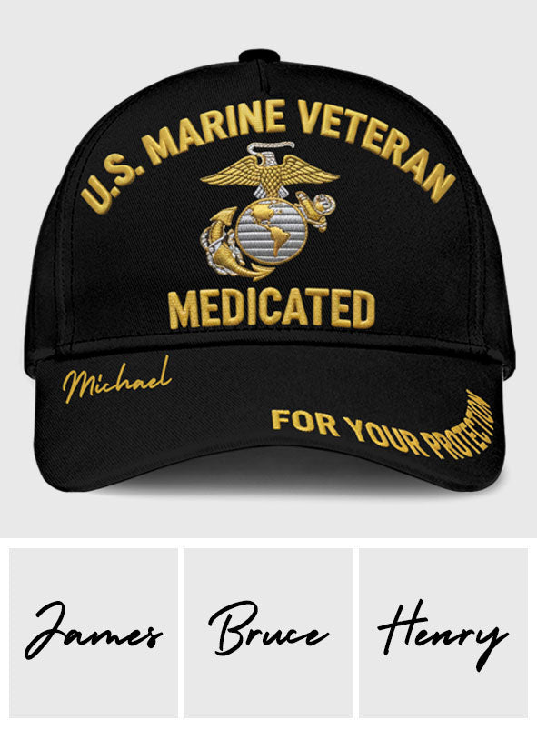 For Your Protection - Personalized Veteran Classic Cap