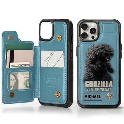 Monster 70th Anniversary Custom Name - Personalized Giant Monster Wallet Phone Case
