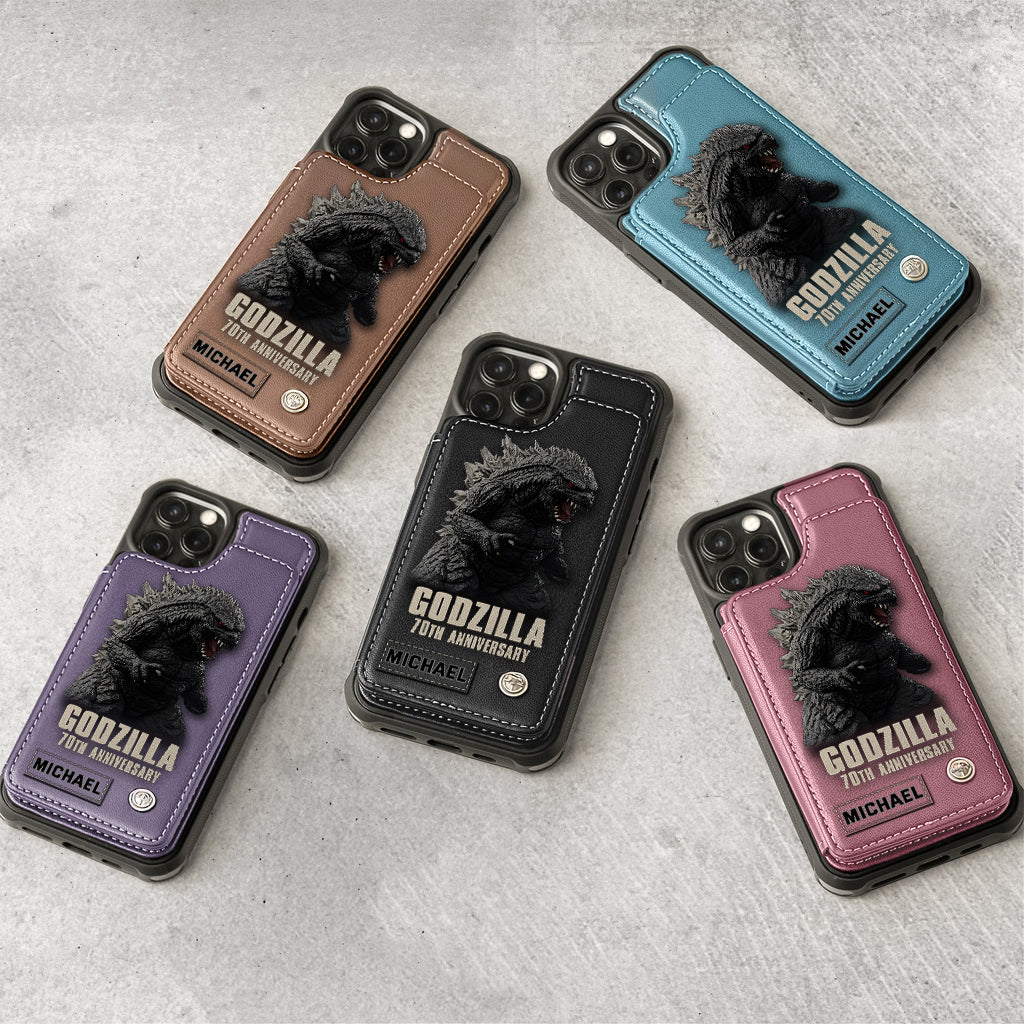 Monster 70th Anniversary Custom Name - Personalized Giant Monster Wallet Phone Case