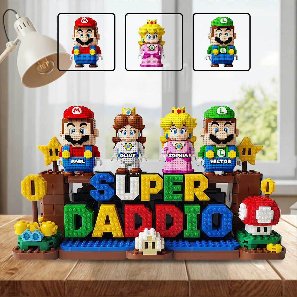 Superdad - Personalized Father Custom Shaped Acrylic Plaque
