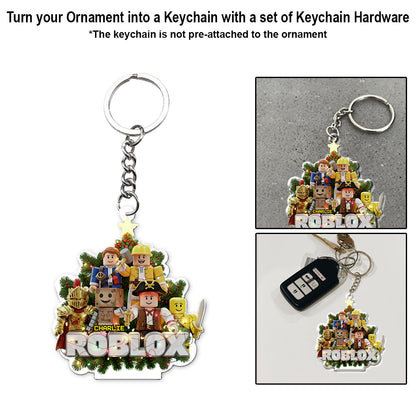 Role Play Game Christmas - Personalized 3D Gaming Transparent Ornament