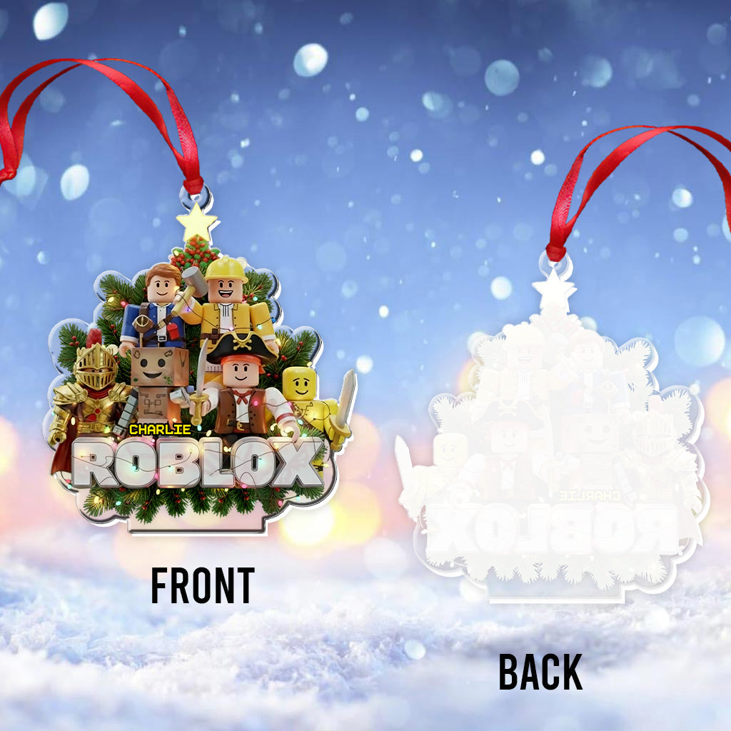 Role Play Game Christmas - Personalized 3D Gaming Transparent Ornament