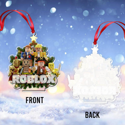 Role Play Game Christmas - Personalized 3D Gaming Transparent Ornament