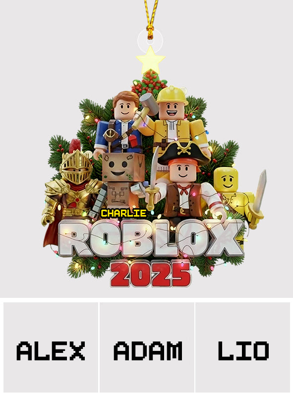 Role Play Game Christmas - Personalized 3D Gaming Transparent Ornament