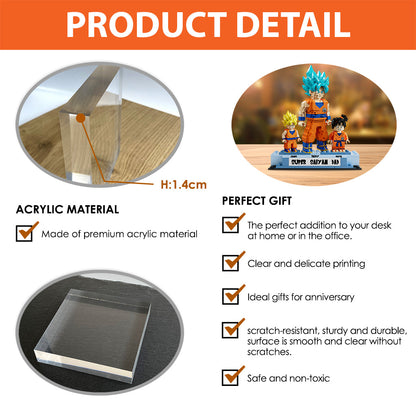 Super Dad - Personalized Seven Balls Custom Shaped Acrylic Plaque