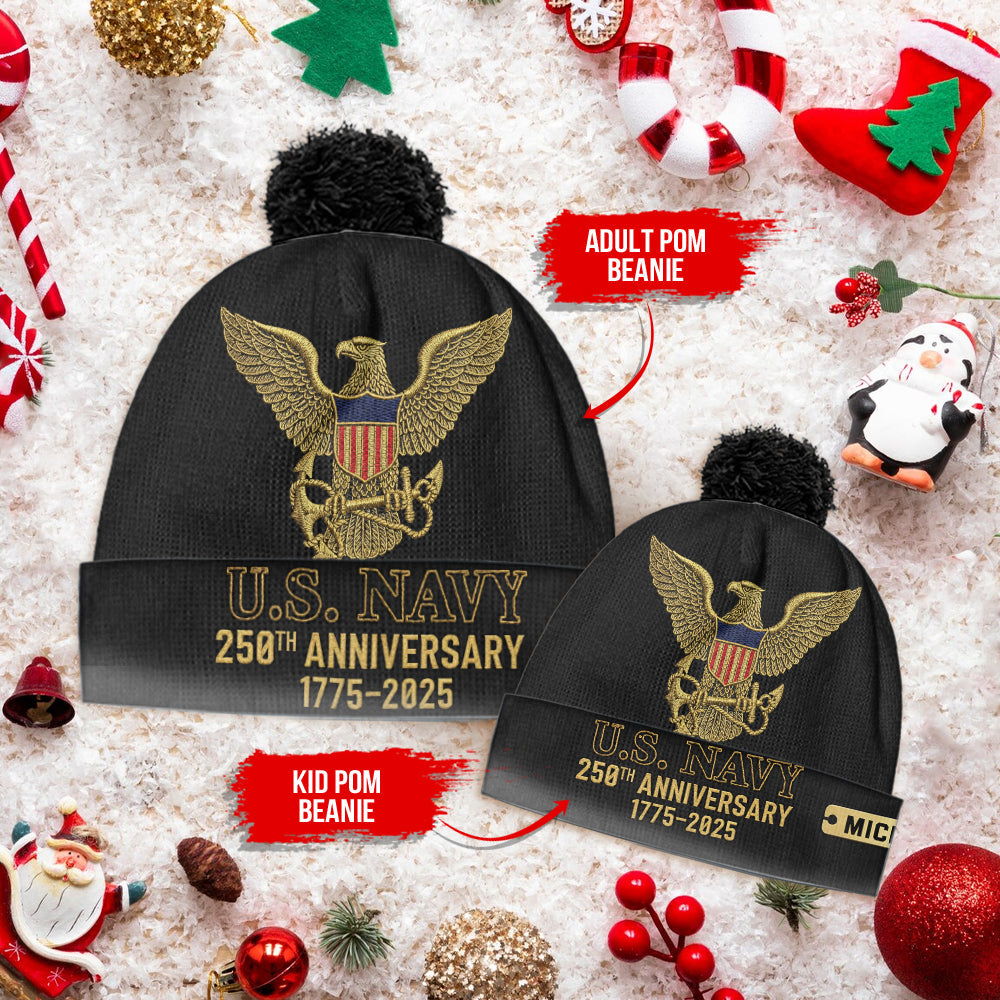 250th Anniversary - Personalized Veteran Beanie Hat